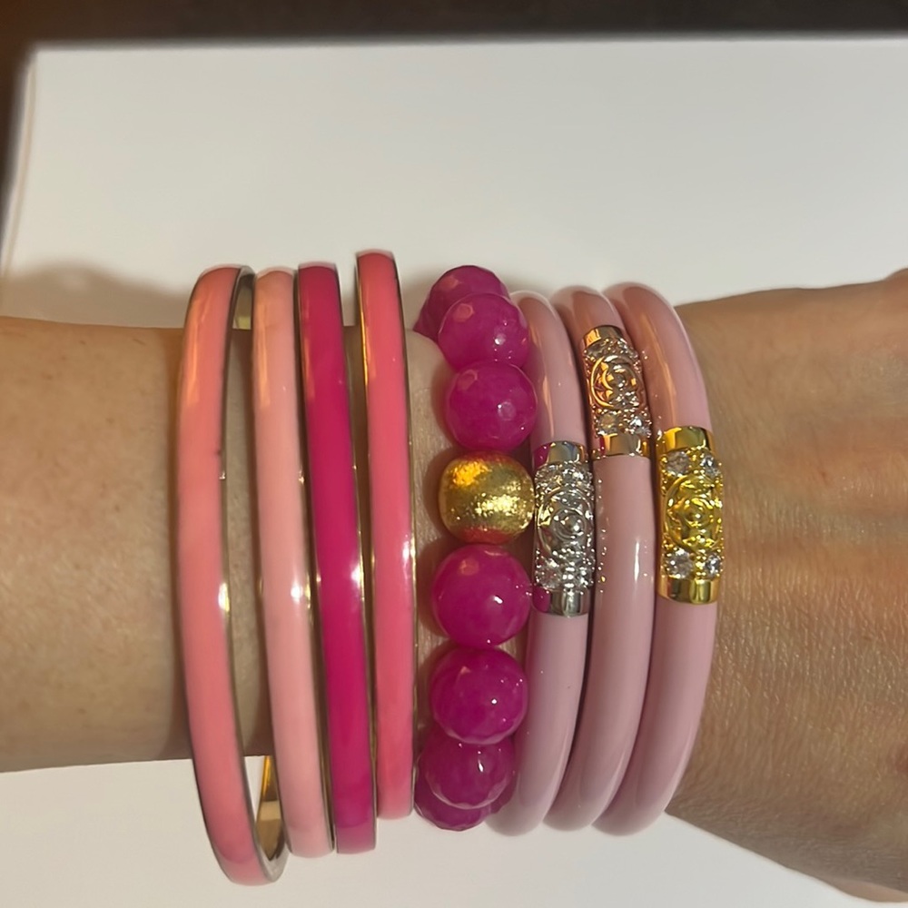 Pink Budha Girl bangles - size Small